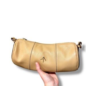 Manu Atlier Cylinder Chic Tan Leather Barrel Bag